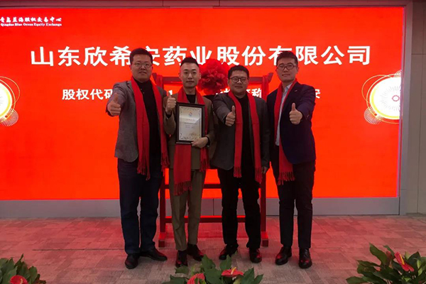 『欣希安藥業(yè)』在青島藍(lán)海股權(quán)交易中心成功掛牌 『欣希安藥業(yè)』在青島藍(lán)海股權(quán)交易中心成功掛牌